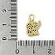 Подвески из настоящей 18-каратной позолоченной латуни с фианитами KK-M283-02G-02-3