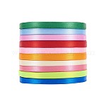 Satin Ribbon, Mixed Color, 1/4 inch(6mm), 25yards/roll(22.86m/group), 10rolls/group, 250yards/group