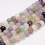 Chapelets de perles en fluorite naturelle, ronde, 6mm, Trou: 1mm, Environ 63 pcs/chapelet, 15.5 pouce
