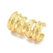 Латунные серьги-каффы с несколькими линиями EJEW-A028-50G