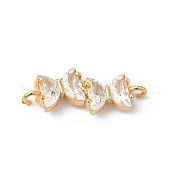 Подвески из латуни и прозрачного стекла KK-C062-080G