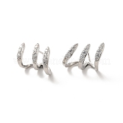 Серьги-гвоздики из прозрачного кубического циркония EJEW-K093-14P