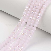 Стеклянные бусины с гальваническим покрытием  EGLA-A034-J3mm-L05