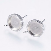 Серьги-гвоздики из нержавеющей стали 304 STAS-I097-062-8MM
