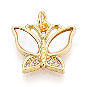 Латунные микропаве прозрачные кубические циркониевые подвески KK-N268-78G
