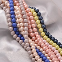 Natural Sea Shell Beads Strands, Dyed, Square Heishi Beads, White,  1~3.5x4.5~10x4.5~10mm, Hole: 0.5mm, 16.1 inch~16.9 inch