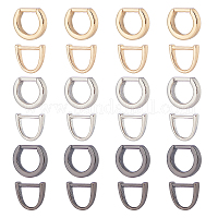 WADORN 8 Sets Metal Belt Webbing Strap Buckles, 4 Colors Alloy