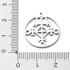 Pendentifs en acier inoxydable 304 anti-ternissement&nbsp;STAS-D036-09P