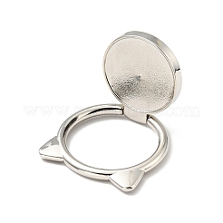 Legierung Katze Handyhalter Ständer Zubehörse&nbsp;AJEW-E046-02P