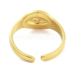 Echte 18 Karat vergoldete offene Manschettenringe aus 304er Edelstahl für Damen&nbsp;LS-RJEW-B061-01G-02
