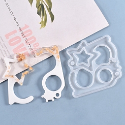 Moules en silicone porte-clés bricolage&nbsp;DIY-P006-26