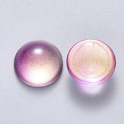 Trasparente a spruzzo verniciato cabochons di vetro&nbsp;GLAA-S190-013C-D05