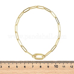 Bracelets à chaîne trombone en laiton de 4 mm&nbsp;BJEW-JB14355