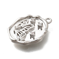 Colgante micropavé cubic zirconia de latón&nbsp;LS-KK-Q035-16C-P