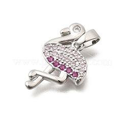 Colgantes de Latón Cubic Zirconia&nbsp;KK-B187-12P