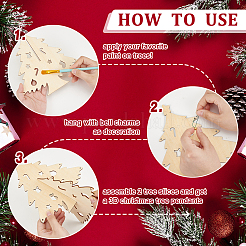 DIY-Bausätze für Weihnachtsbaumanhänger&nbsp;DIY-WR0004-35