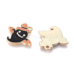 Pendenti smaltati in lega di placcatura a cremagliera a tema halloween&nbsp;ENAM-N056-359B