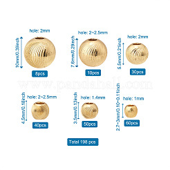 198 pz 6 perline in ottone stile&nbsp;KK-PJ0001-13