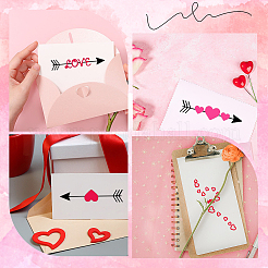 Stanzschablonen-Set aus Kohlenstoffstahl mit Herzmotiv zum Valentinstag&nbsp;DIY-CP0009-55