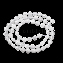 Natürliche weiße Jade perlen Stränge&nbsp;G-C179-A6mm-11