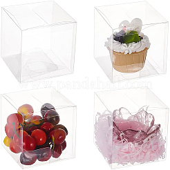 Emballage cadeau en plastique transparent pour animaux de compagnie&nbsp;LS-CON-WH0052-9x9cm
