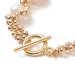 Armband mit Naturperlenperlen&nbsp;BJEW-JB09079