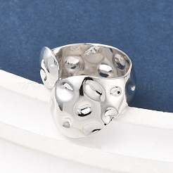 Armreif und Ring aus gehämmertem Eisen in Schlangenform&nbsp;SJEW-G085-01P