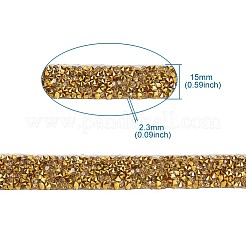 Glitzerharz Hotfix Strass (Schmelzkleber auf der Rückseite)&nbsp;OCOR-TAC0004-B-02