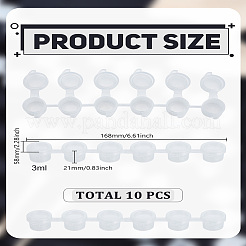 10 paleta de pintura vacía de plástico de 3 ml y 6 cajas&nbsp;TOOL-LP0001-14