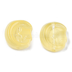 Perle di vetro verniciate a spruzzo trasparente&nbsp;GLAA-N035-036-C05