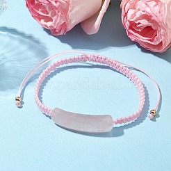Braccialetti intrecciati con pietre preziose naturali regolabili per le donne&nbsp;BJEW-JB11006-05