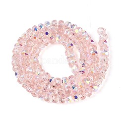 Chapelets de perles en verre transparent électrolytique&nbsp;EGLA-N022-05B-C04