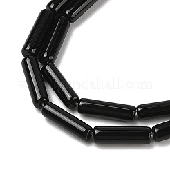 Hilos de cuentas de ónix negro natural (teñido y calentado)&nbsp;G-H087-H02-01A