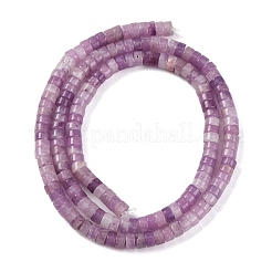 Natürliche Lepidolith / lila Glimmer Steinperlen Stränge&nbsp;G-NH0001-F04-01