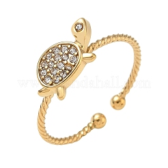 Polsini aperti in ottone con micro pavé di zirconi&nbsp;CU-CBA46D5-10G