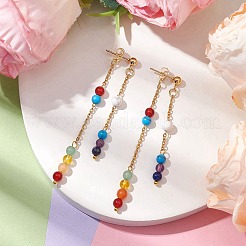 Mixtes goujons pierre d'oreille naturelles&nbsp;EJEW-JE05944