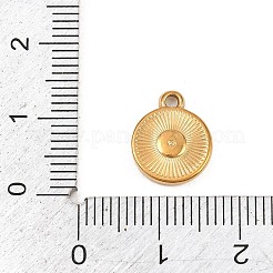 Pendentifs en acier inoxydable 304 martelé&nbsp;STAS-L313-11G