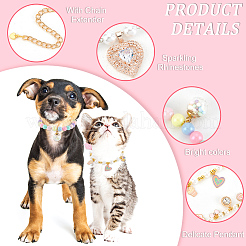 4 Stück Hundehalsband aus Legierung in 4 Stilen&nbsp;AJEW-OC0003-87