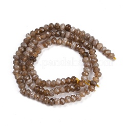 Chapelets de perles de jade blanche naturelle&nbsp;G-Z069-01C