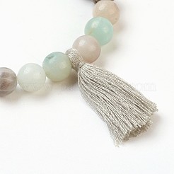 Perles d'amazonite et de pierre de lave (teintes)&nbsp;BJEW-JB03728-02