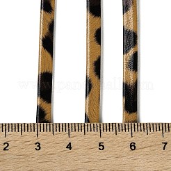 Cinta al bies de doble pliegue de cuero sintético con estampado de leopardo de 100 m&nbsp;WL-F011-5mm-02