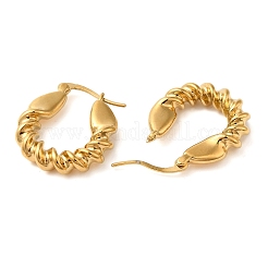 Orecchini a cerchio in acciaio inossidabile 304 placcato oro 18k&nbsp;EJEW-U009-02G-07