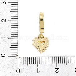 Pendentifs en laiton zircon cubique transparent&nbsp;KK-H268-07G-03