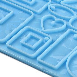 Moule en silicone pour pendentif holographique en forme de goutte d'eau&nbsp;DIY-K063-15