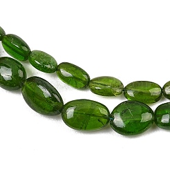 Rangs de perles dégradées en diopside vert naturel&nbsp;GG-NH0020-B01-01