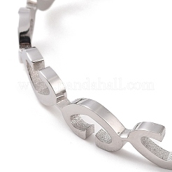 Bracciali in acciaio inossidabile 304 anti-ossidazione con catene di sicurezza&nbsp;BJEW-F464-18P