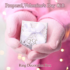 Bowknot Karton Papier Ring Geschenk Aufbewahrungsboxen&nbsp;CON-TAC0001-16D