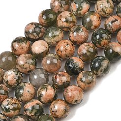 Chapelets de perles en quartz rutile vert naturel&nbsp;GG-CBAC4F6-B01-8mm-B