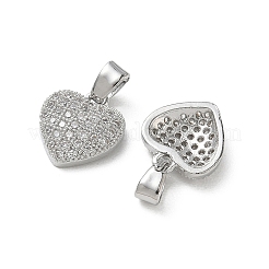 Ciondoli con micro pavé in ottone per San Valentino&nbsp;KK-A299-16P