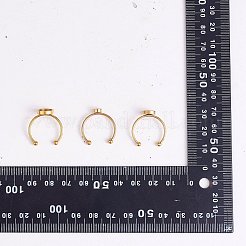 30 Stück 6 Stil 201 Edelstahl Manschettenpolster Ringfassungen&nbsp;FIND-SZ0002-73